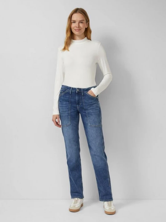 Foto van product Jeans Regular Fit / Mid Rise / Straight Leg / Licht elastisch s.Oliver blauw