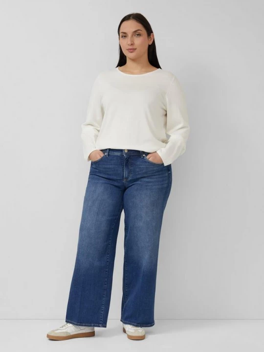 Foto van product Jeans / Relaxed Fit / Halfhoog / Wijde pijpen s.Oliver blauw