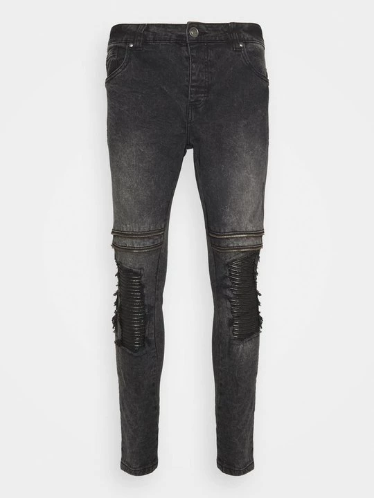 Foto van product Jeans Skinny Fit Brave Soul donkergrijs gemêleerd