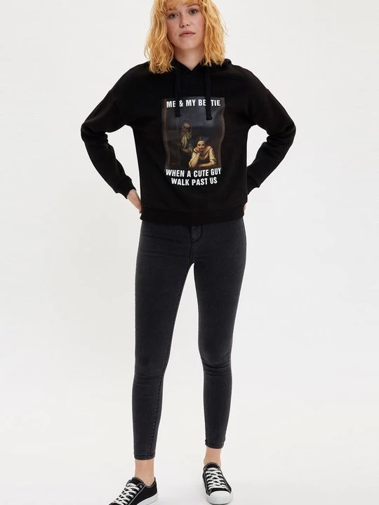 Foto van product Jeans Skinny Fit DeFacto antraciet