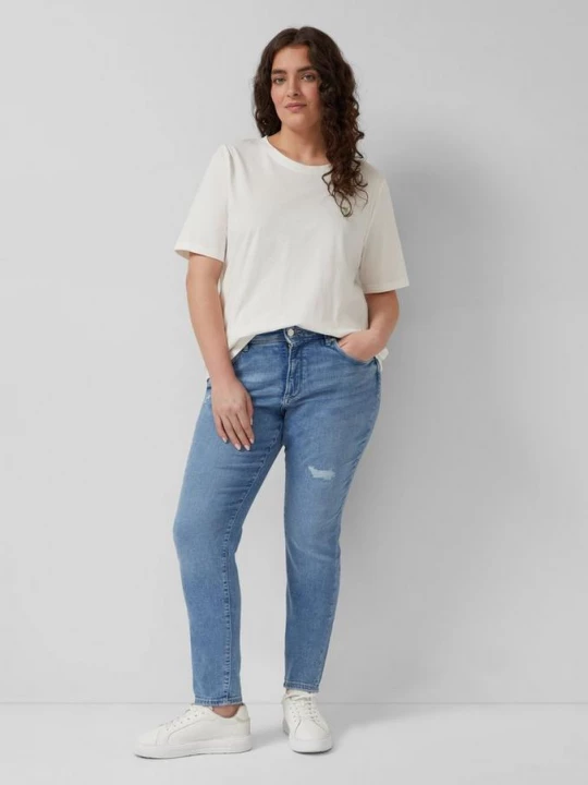 Foto van product Jeans / Skinny fit / Halfhoog / Skinny leg / Verwoest effect s.Oliver blauw