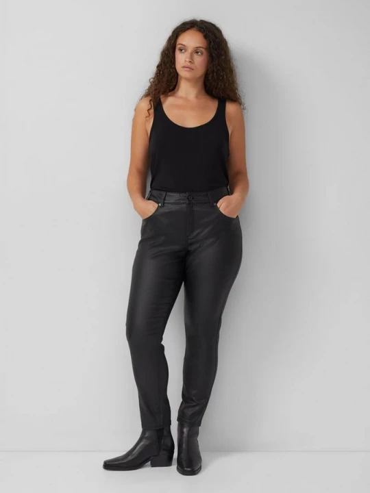 Foto van product Jeans / Skinny Fit / Hoge Rise / Magere Pijp / Coating QS zwart