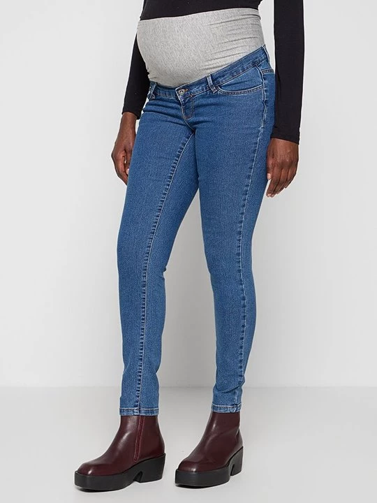 Foto van product Jeans Skinny Fit Mamalicious donkerblauw denim