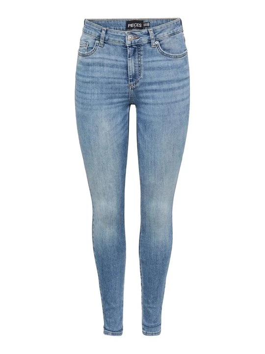 Foto van product Jeans Skinny Fit Pieces lichtblauw denim