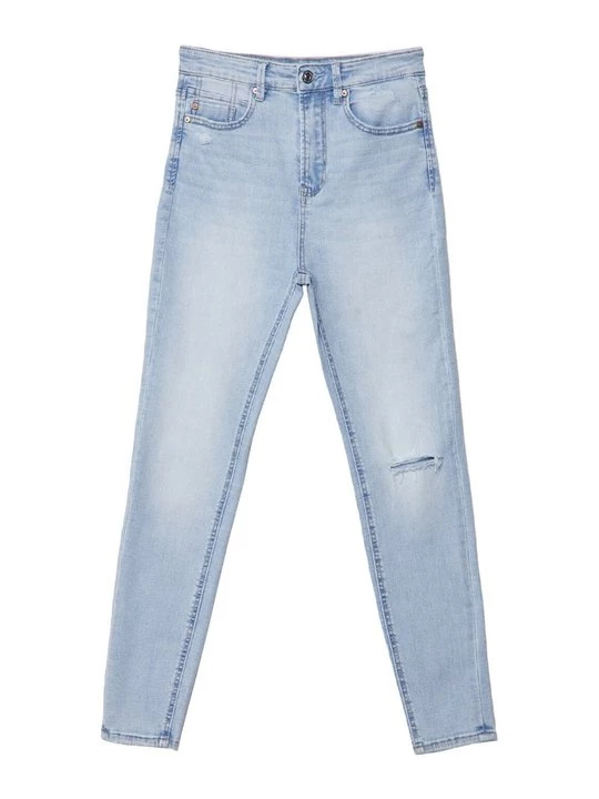 Foto van product Jeans Skinny Fit Stradivarius lichtblauw denim