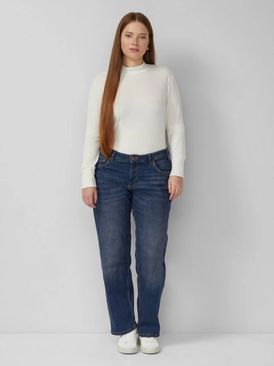 Foto van product Jeans / Slim Fit / Halfhoog / Rechte Pijp QS blauw