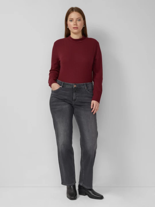 Foto van product Jeans / Slim Fit / Halfhoog / Rechte Pijp QS grijs