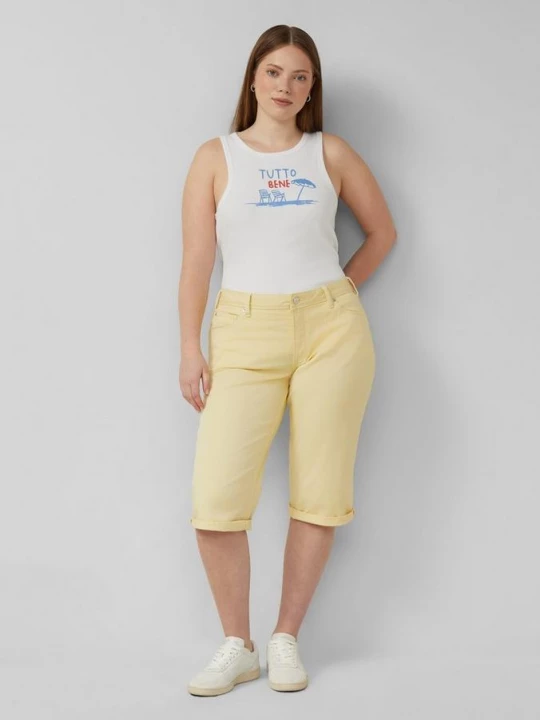 Foto van product Jeans / Slim Fit / Mid Rise / Capri QS geel