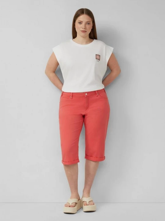 Foto van product Jeans / Slim Fit / Mid Rise / Capri QS rood