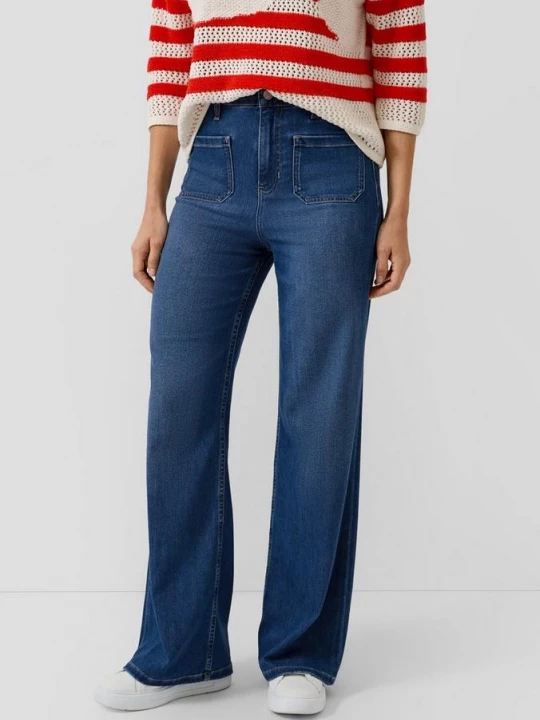 Foto van product Jeans Suri / Regular Fit / Hoog model / Wijde pijpen s.Oliver blauw