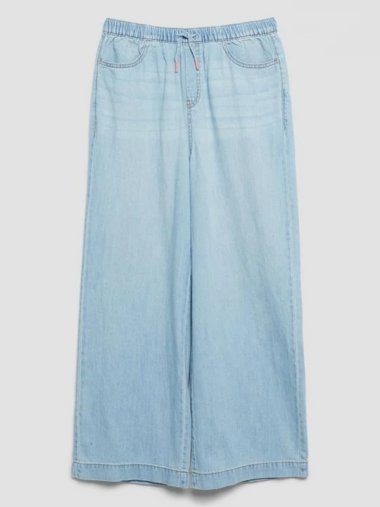 Foto van product Jeans WIDE LEG / Regular Fit / Hoog model / Wijde pijpen / Elastische tailleband s.Oliver blauw