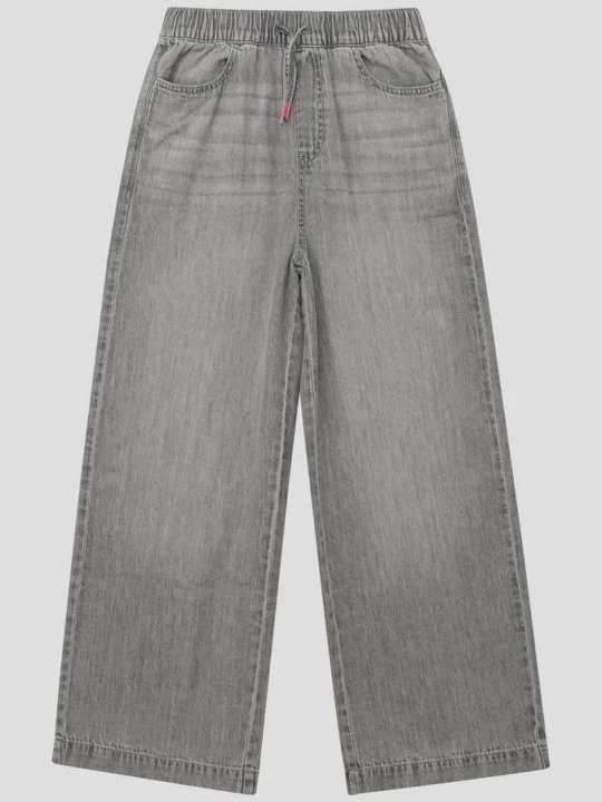 Foto van product Jeans WIDE LEG / Regular Fit / Hoog model / Wijde pijpen / Elastische tailleband s.Oliver grijs