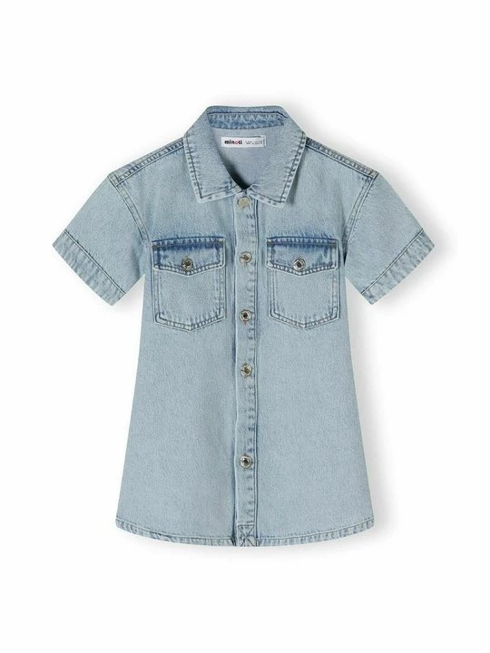 Foto van product Jeansjurken MINOTI lichtblauw denim