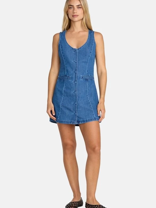 Foto van product Jeansjurken RVCA lichtblauw