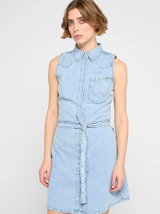Foto van product Jeansjurken Wrangler lichtblauw