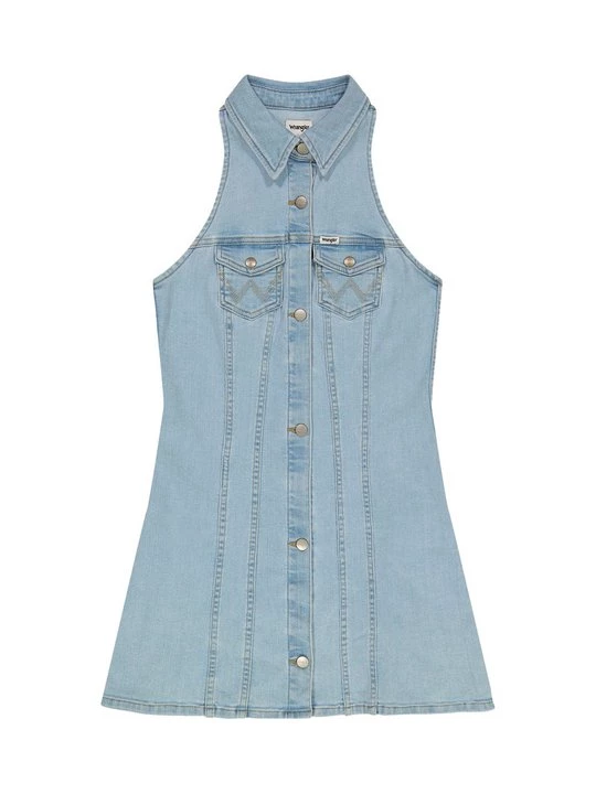 Foto van product Jeansjurken Wrangler lichtblauw denim
