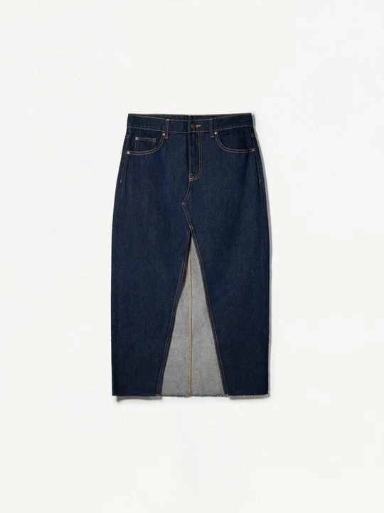 Foto van product Jeansrok Bershka koningsblauw