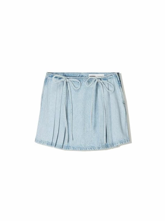 Foto van product Jeansrok Bershka lichtblauw