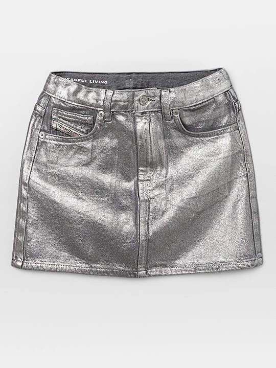 Foto van product Jeansrok Diesel zilverkleurig