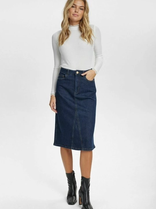 Foto van product Jeansrok Nümph donkerblauw denim