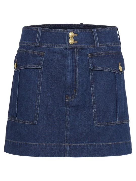 Foto van product Jeansrok Part Two donkerblauw denim