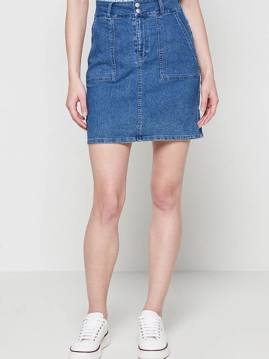 Foto van product Jeansrok Pieces blauw