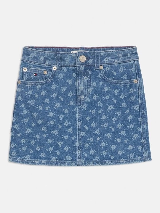 Foto van product Jeansrok Tommy Hilfiger lichtblauw denim