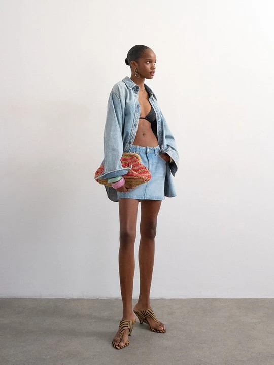 Foto van product Jeansrok Topshop zandkleur