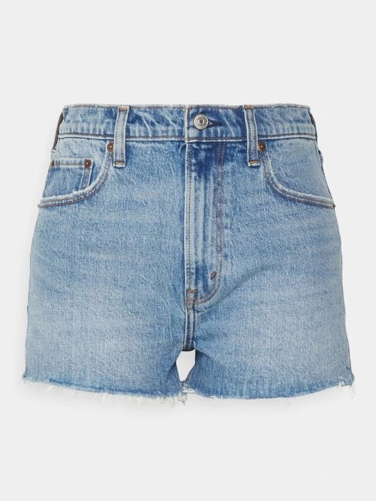Foto van product Jeansshort Abercrombie & Fitch lichtblauw denim