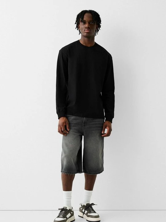Foto van product Jeansshort Bershka zwart