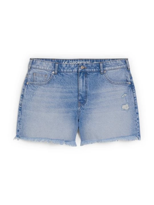 Foto van product Jeansshort CLOCKHOUSE lichtblauw denim