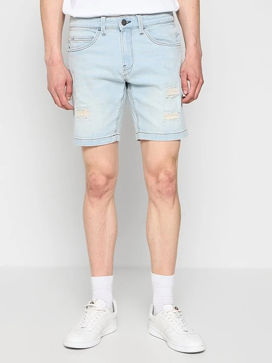 Foto van product Jeansshort INDICODE lichtblauw denim