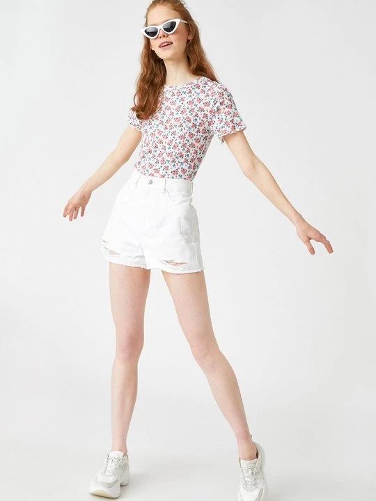 Foto van product Jeansshort KOTON wit