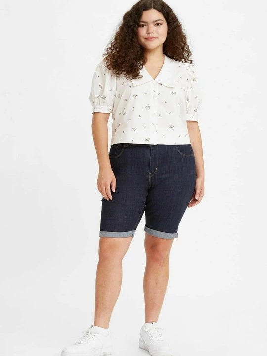 Foto van product Jeansshort Levi's gemêleerd donkerblauw
