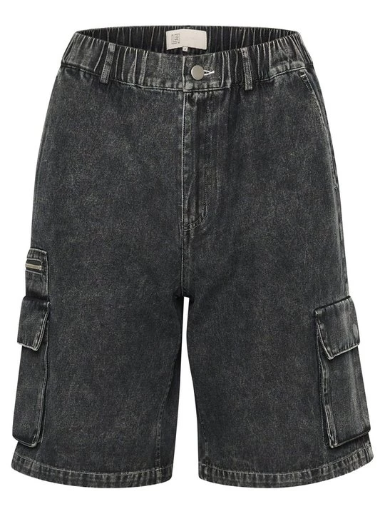 Foto van product Jeansshort Lounge Nine destroyed denim