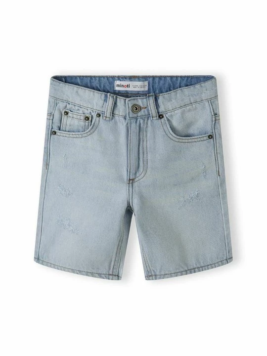 Foto van product Jeansshort MINOTI lichtblauw denim