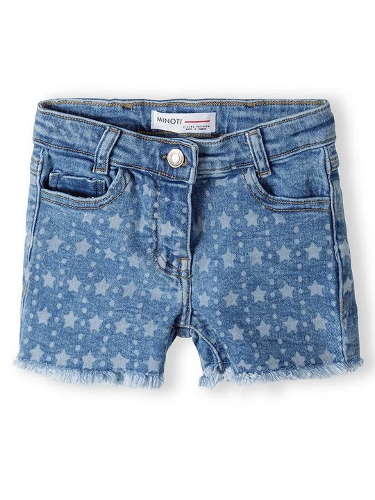 Foto van product Jeansshort MINOTI lichtblauw denim