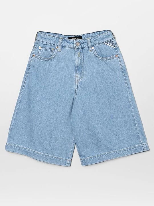 Foto van product Jeansshort Replay lichtblauw