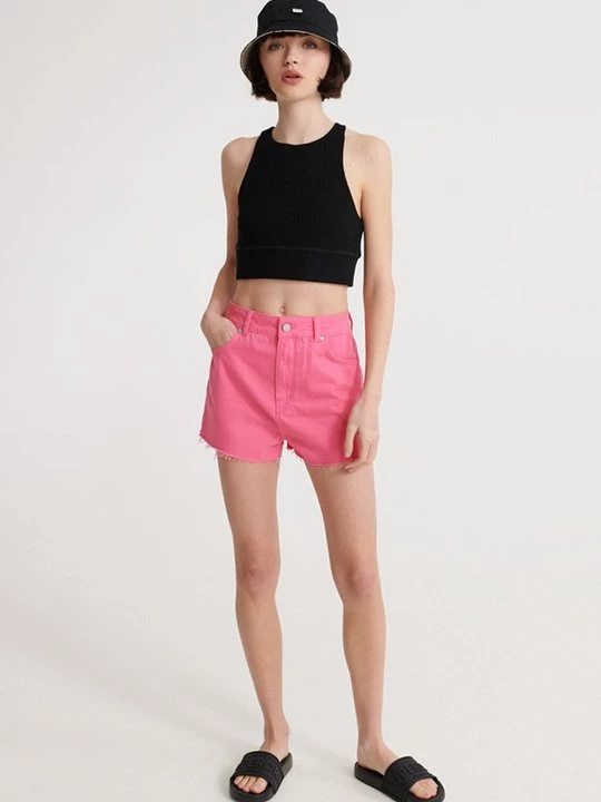 Foto van product Jeansshort Superdry donkerroze
