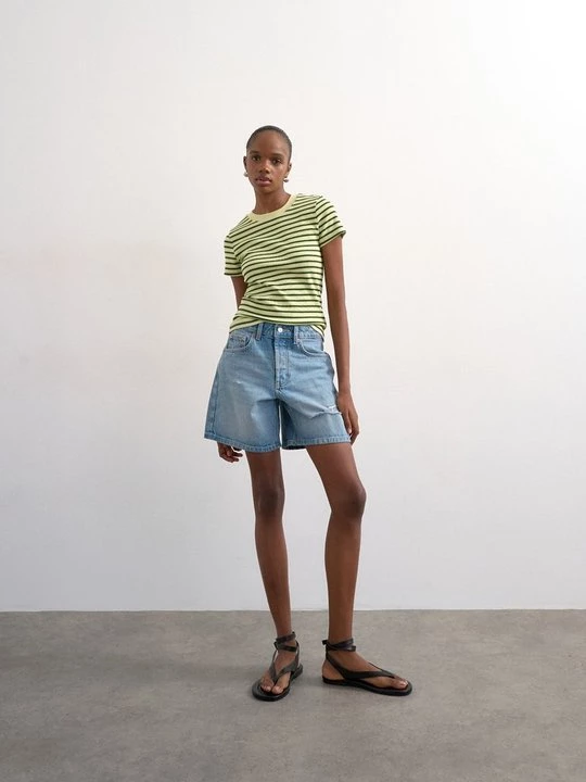 Foto van product Jeansshort Topshop lichtblauw denim