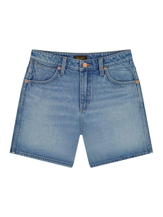 Foto van product Jeansshort Wrangler lichtblauw denim