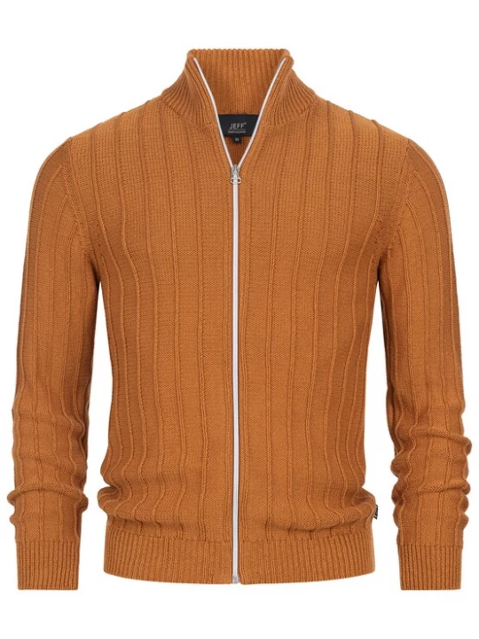 Foto van product JEFF Gebreid vest ' Truman ' bruin