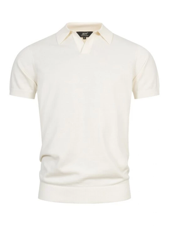 Foto van product JEFF Shirt 'Eliseo' wit gemêleerd