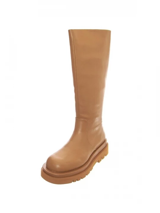 Foto van product Jeffrey Campbell Laarzen 'Tanked-Kh' beige