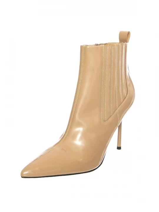 Foto van product Jeffrey Campbell Laarzen 'W' Nicolette Nude Box Boots' beige