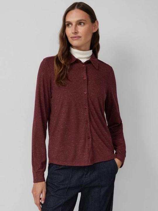 Foto van product Jersey blouse met glittergaren s.Oliver rood