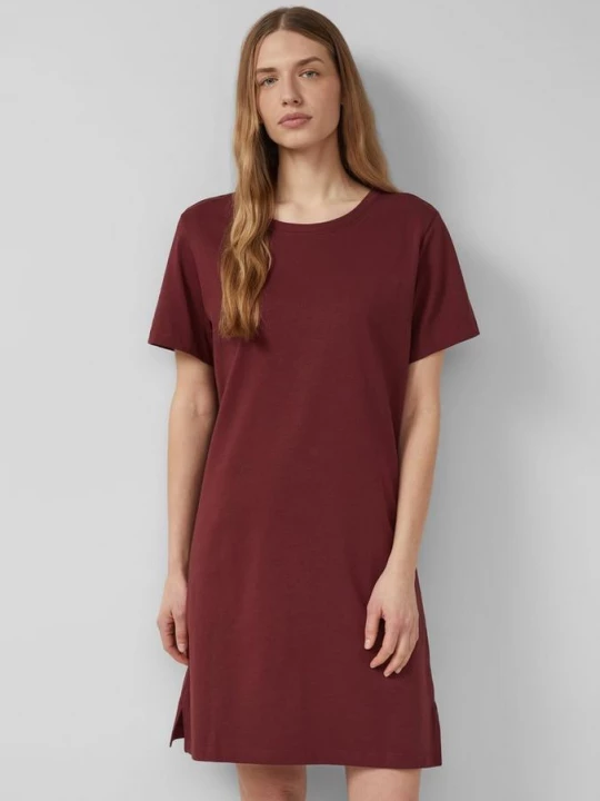 Foto van product Jersey jurk met zijsplitten s.Oliver rood