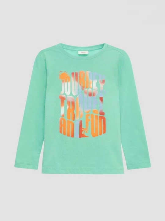Foto van product Jersey longsleeve met print op voorkant s.Oliver