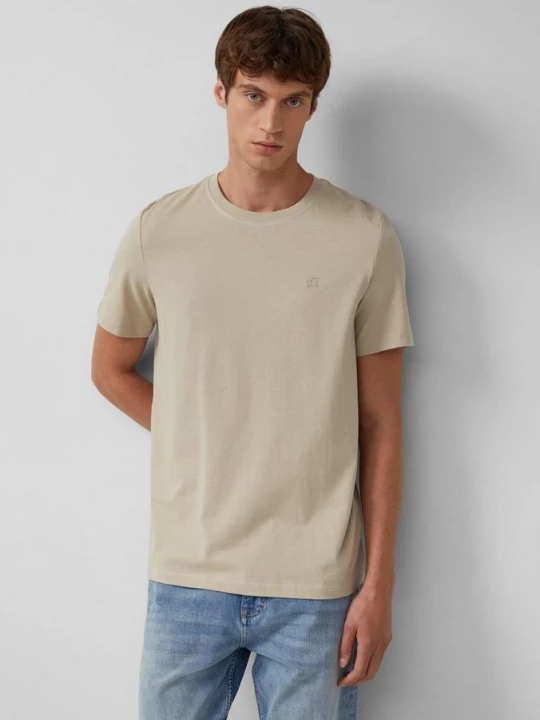 Foto van product Jersey shirt met print aan de voorkant s.Oliver beżowy