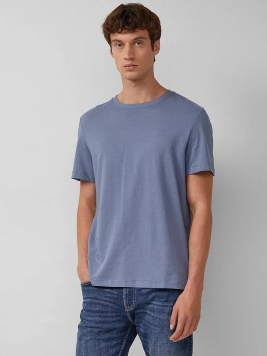 Foto van product Jersey shirt met print aan de voorkant s.Oliver blauw